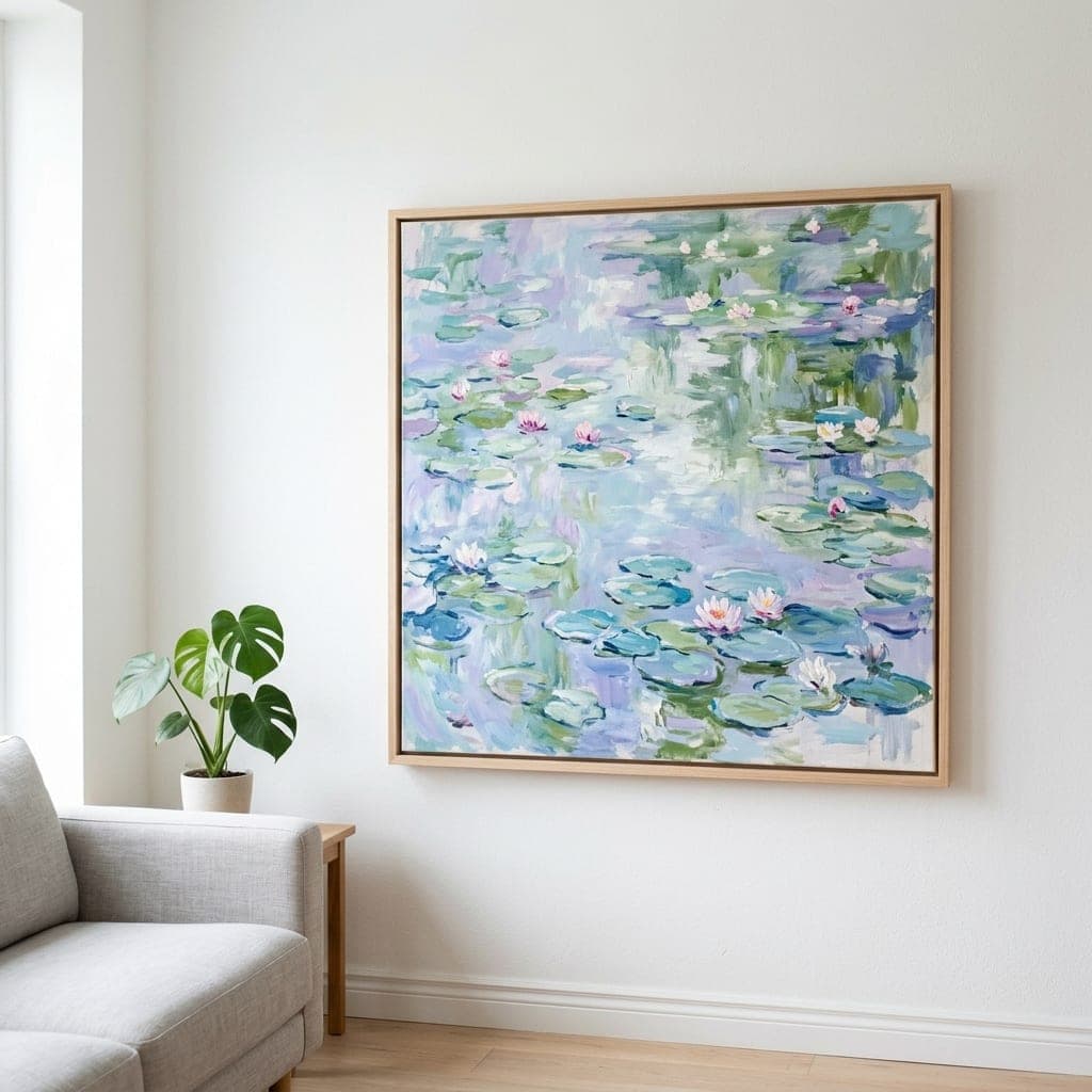 Water Lilies in Blue