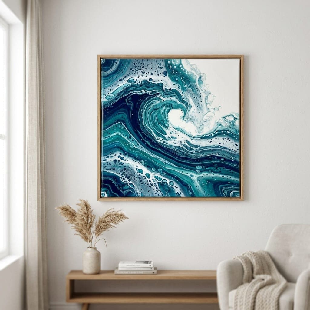 Ocean Wave Fluid Art