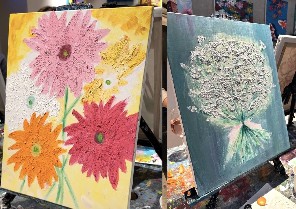 砂のテクスチャーアート フラワー Sand Texture Flower – Artbar