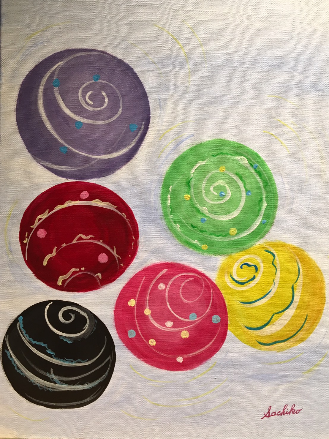 Kids Only Summer in Japan Water Yoyo Artbar Tokyo Paint and