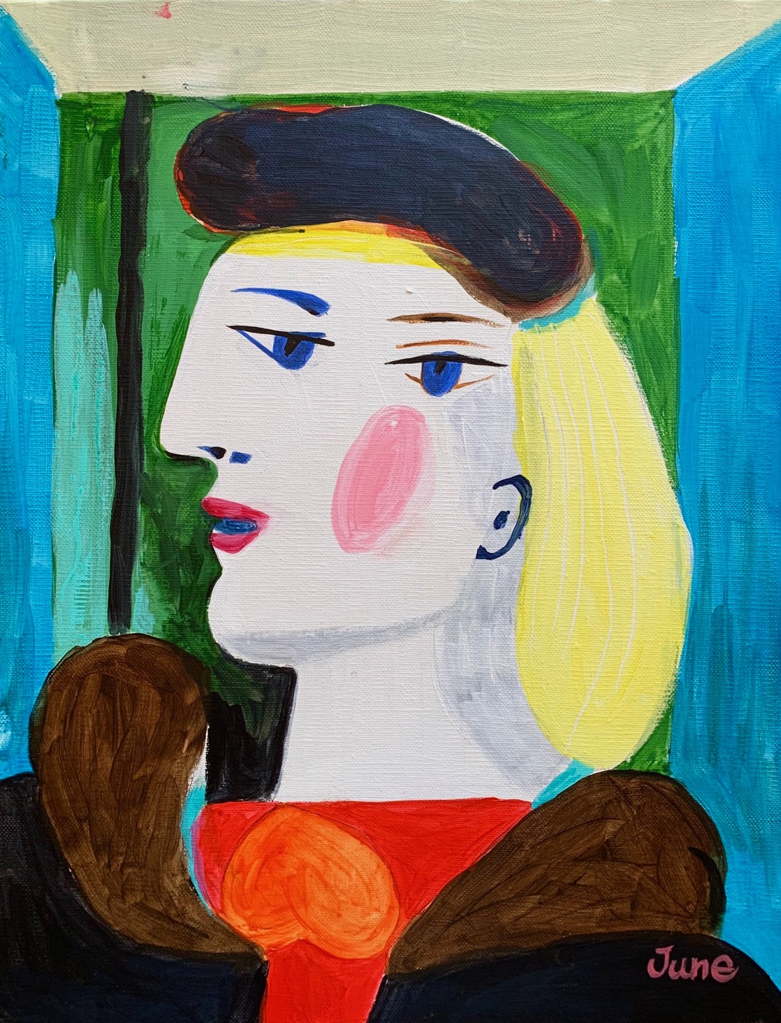 ピカソ Picasso Woman Artbar Tokyo Paint And Wine Studio Let Your Creativity And The Wine Flow