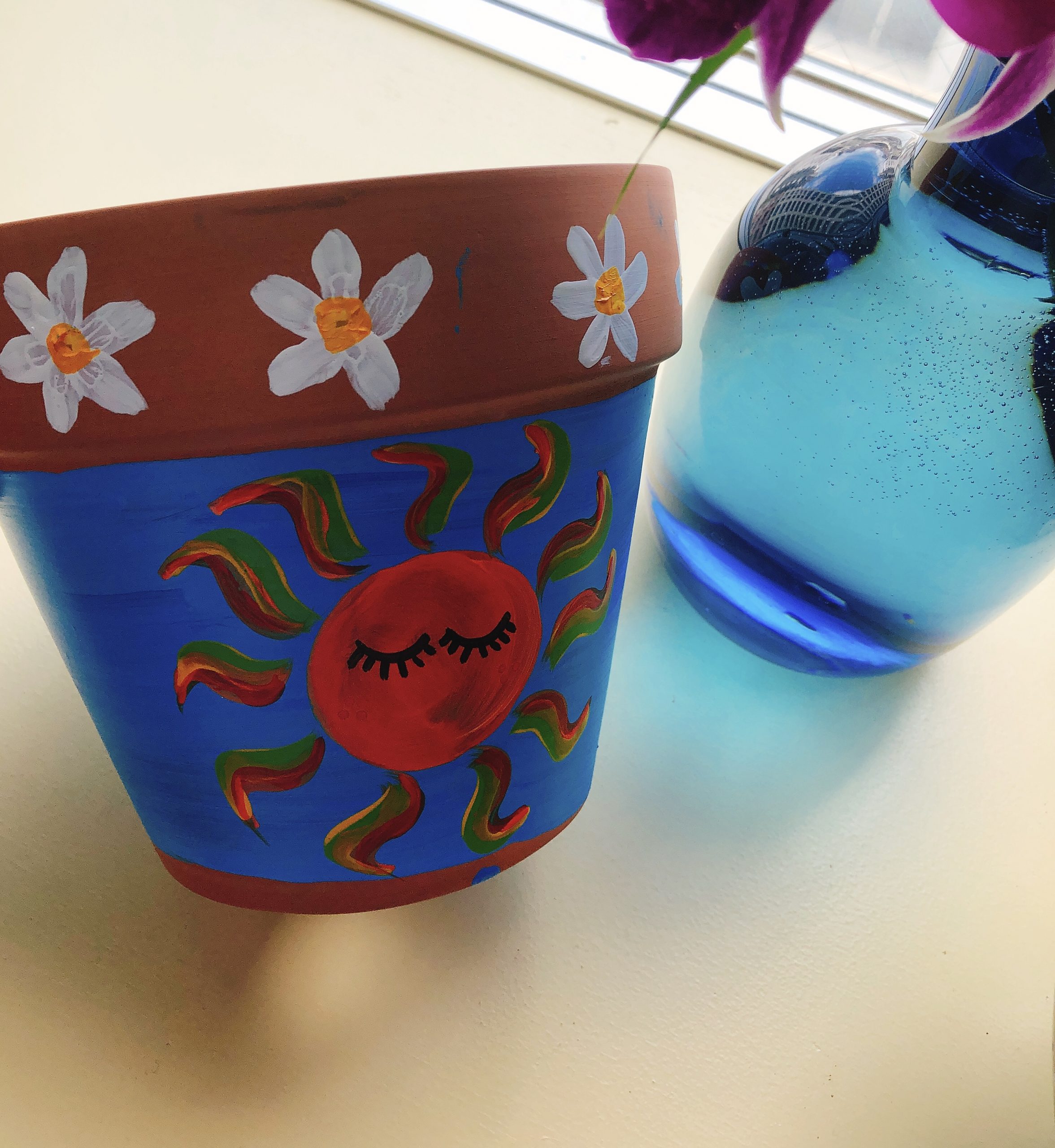 Kids Only 植木鉢にペイント Flower Pot Painting Artbar Tokyo Paint and