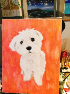 私のペットの絵 Paint Your Pet! – Artbar Tokyo – Paint and Wine Art 