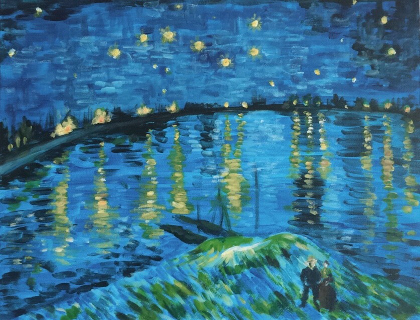 ゴッホ ローヌ川の星降る夜 – Van Gogh Starry Night over the Rhone