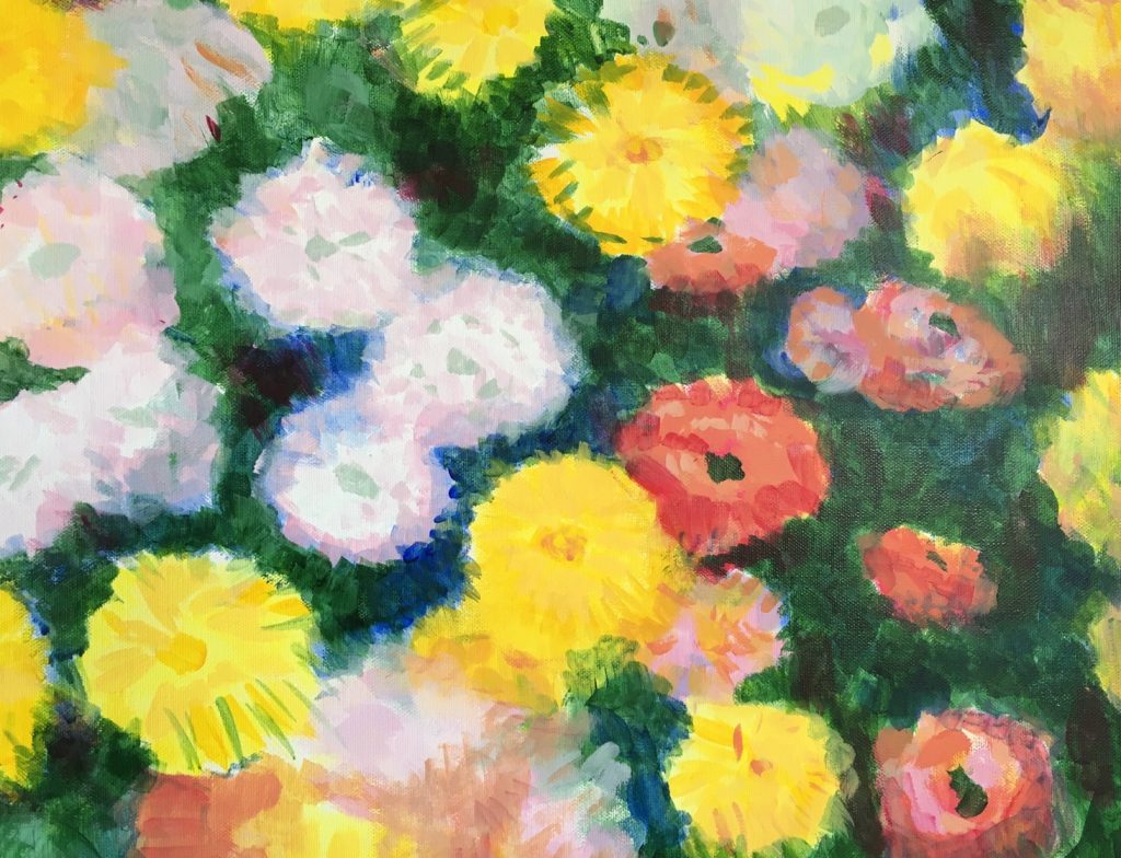 モネ 菊の花 Monet Chrysanthemums Artbar Tokyo Paint And Wine Art Studio Let Your Creativity And The Wine Flow