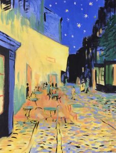 ゴッホ 夜のカフェテラス Van Gogh Cafe Terrace At Night Artbar Tokyo Paint And Wine Studio Let Your Creativity And The Wine Flow