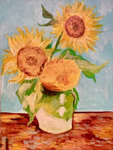 ゴッホ ひまわり Van Gogh Sunflowers – Artbar Tokyo – Paint and 