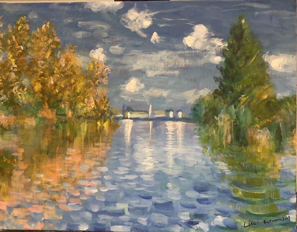 モネ アルジャントゥイユの秋 -Monet Autumn at Argenteuil – Artbar