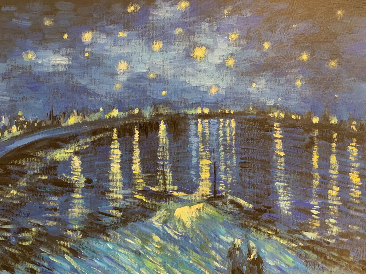 ゴッホ- ローヌ川 Van Gogh Starry Night Over the Rhone – Artbar ...