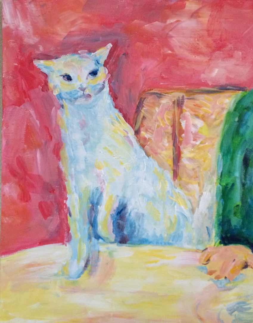 ボナール 猫 Bonnard's Cat – Artbar Tokyo – Paint and Wine Art 