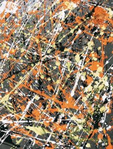 アクションペインティング Paint Like Jackson Pollock Artbar Tokyo Paint And Wine Studio Let Your Creativity And The Wine Flow