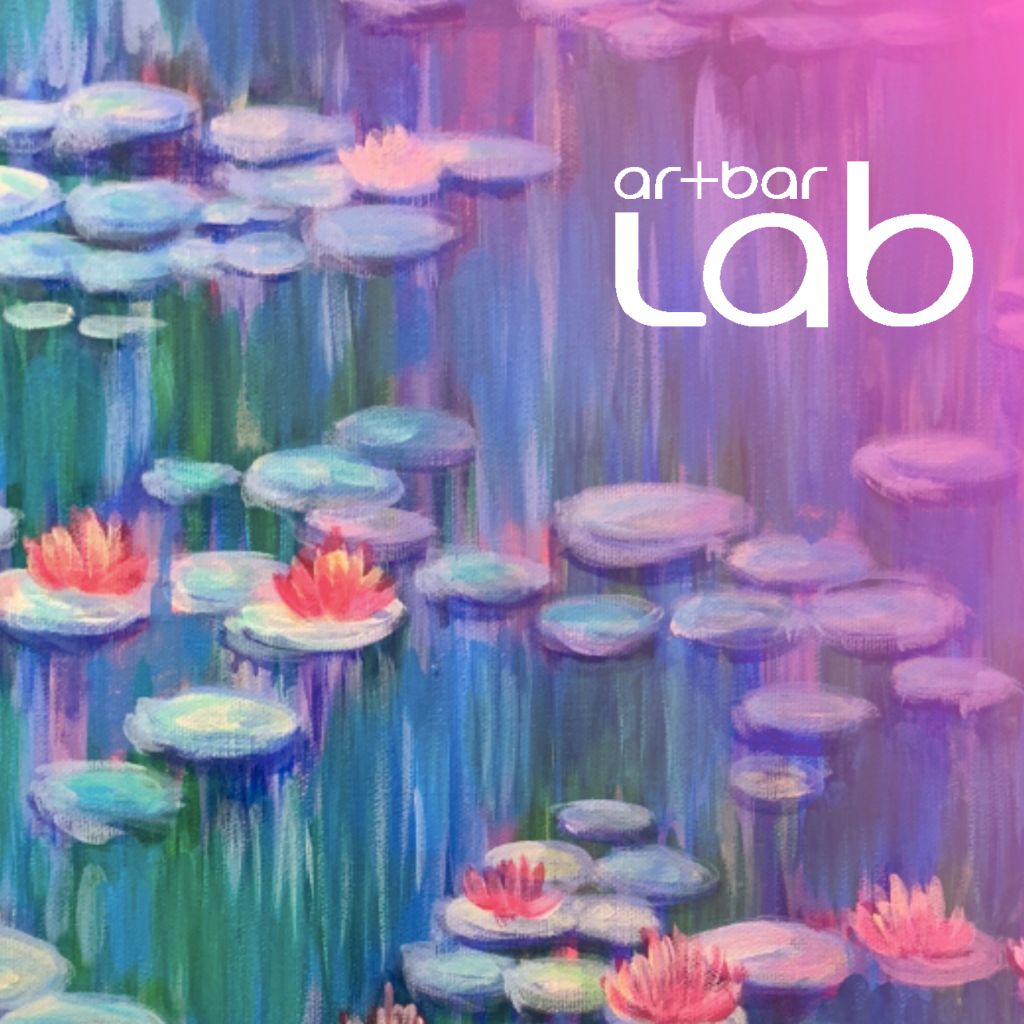 ARTBAR LAB UENO – Monet Water lilies モネ 睡蓮 – Artbar Tokyo – Paint and Wine  Art Studio: Let Your Creativity and the Wine Flow!