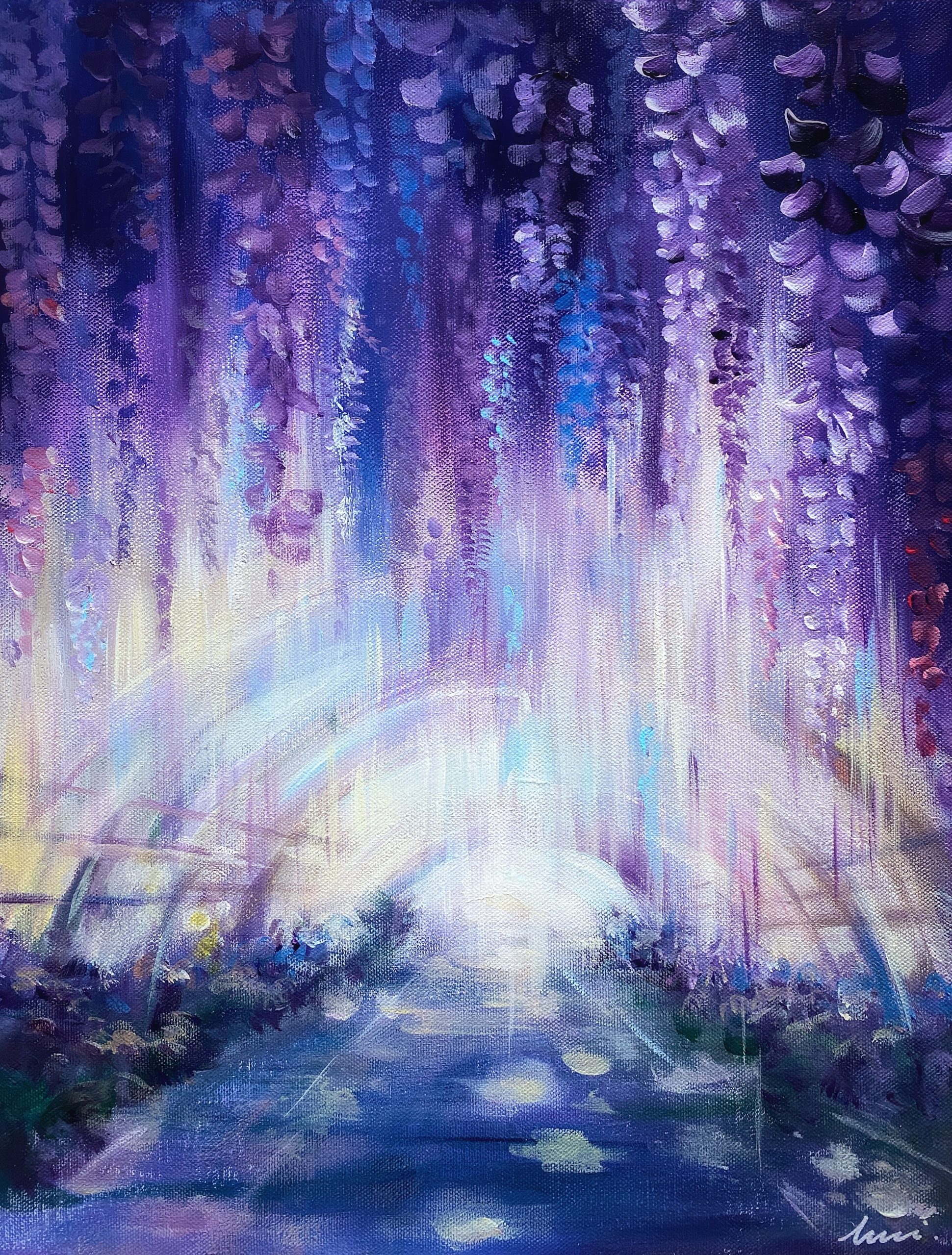 CLAUDE VENARD 額縁 花と静物のある部屋 インテリア アート Luci-Wisteria-scaled.jpg