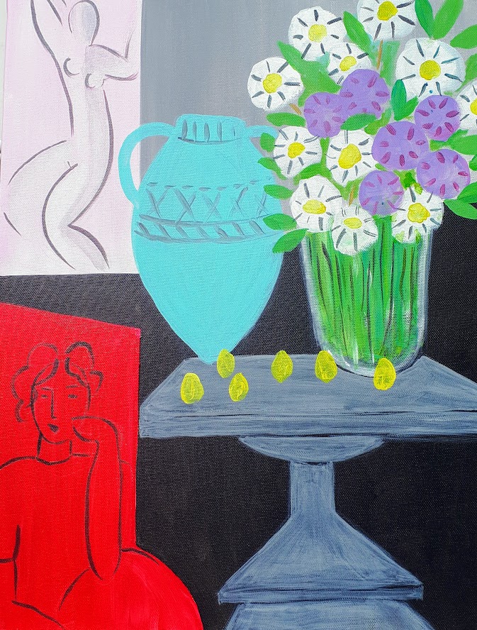 マティスのヒナギク Henri Matisse Daisies – Artbar Tokyo – Paint