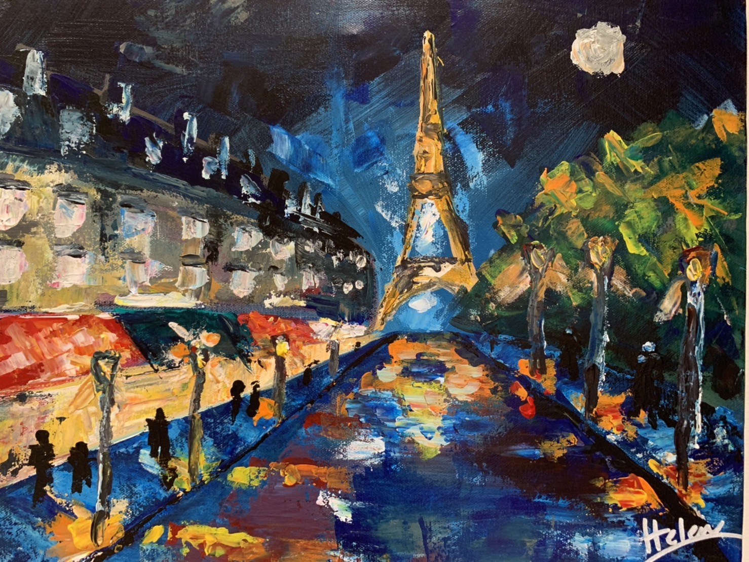 パリの夜 テクスチャーアート Parisian Night Texture Art – Artbar