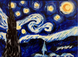 ゴッホ 星月夜 Van Gogh Starry Night – Artbar Tokyo – Paint and