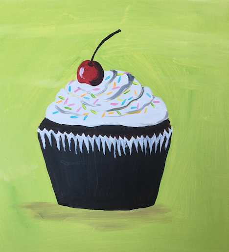 Kid S Only カップケーキ Cupcake Artbar Tokyo Paint And Wine Studio Let Your Creativity And The Wine Flow