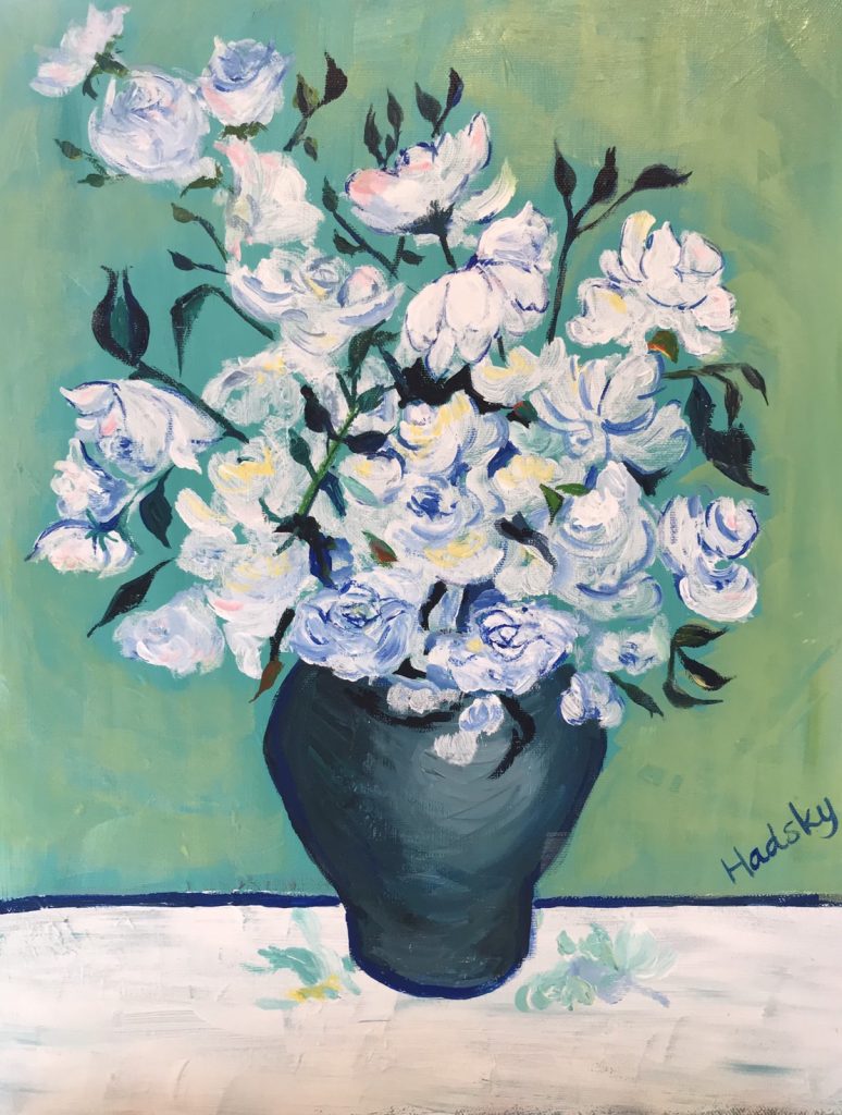 ゴッホ 白いバラ Van Gogh – White Roses – Artbar Tokyo – Paint and 