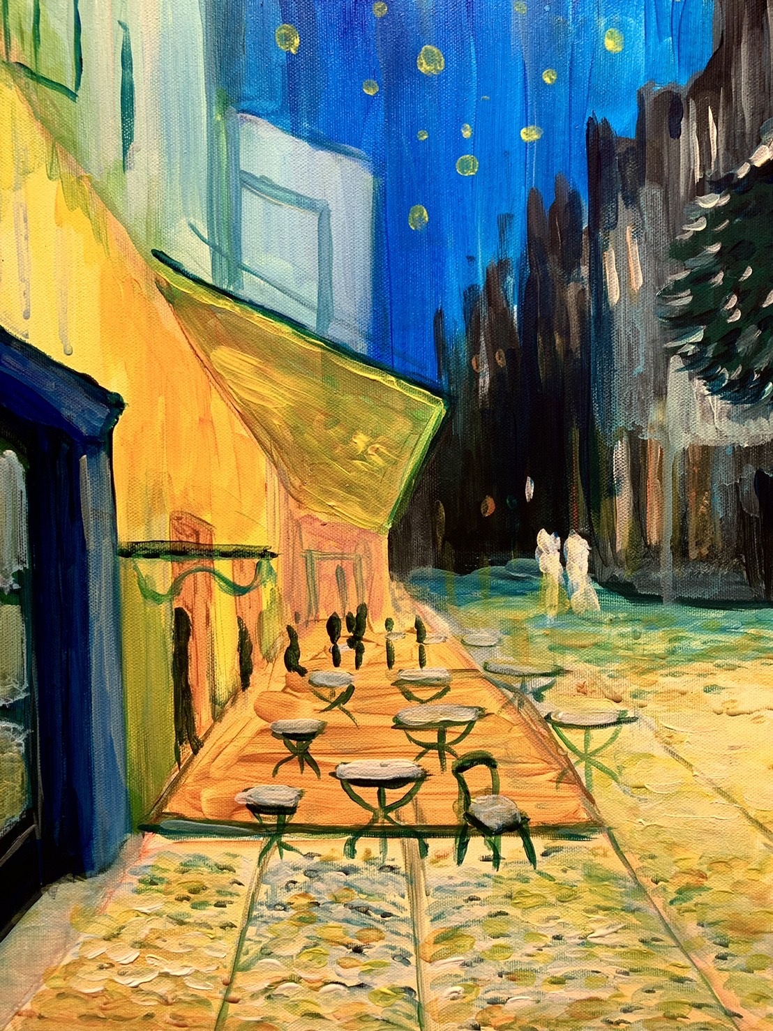 ゴッホのカフェテラス Van Gogh Cafe Terrace – Artbar Tokyo – Paint 
