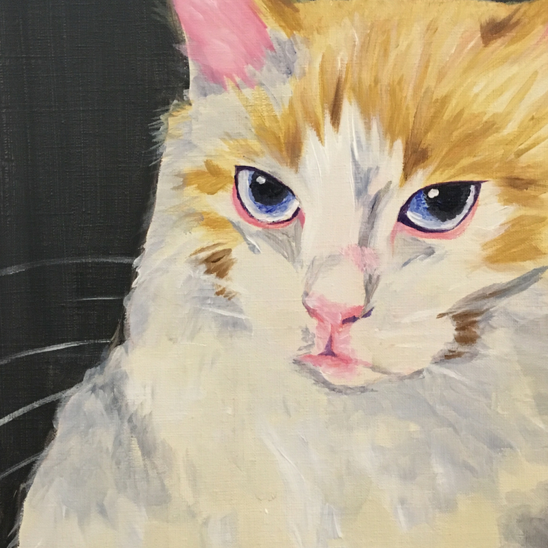 絵画。原画☆キャンバスF20【猫ちゃんたちは楽しくワインパーティーに参加します】 238205010ee96d776a86b68c260601