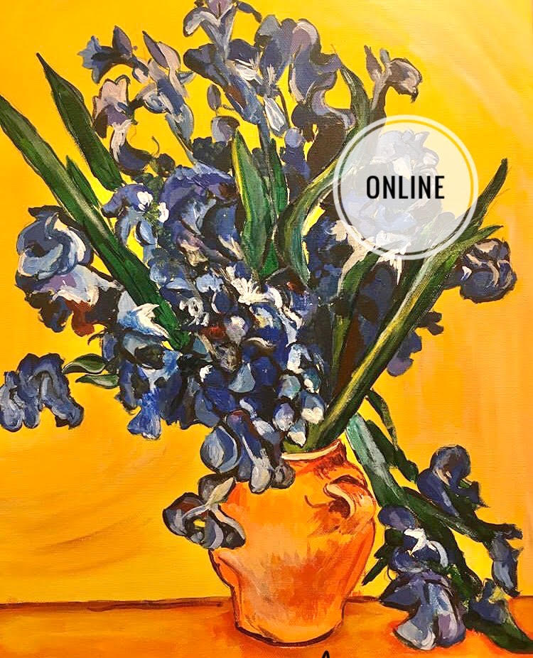 ONLINE! オンライン ゴッホアイリス ーVan Gogh Iris – Artbar Tokyo